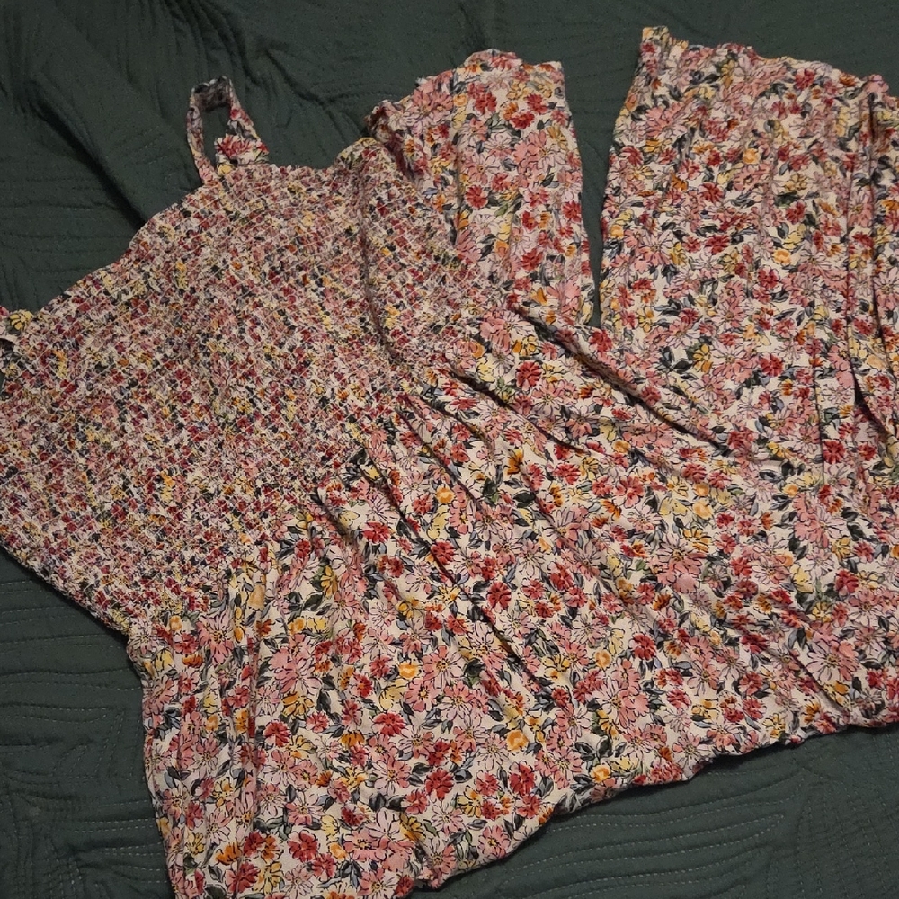 Floral Pink Jumpsuit